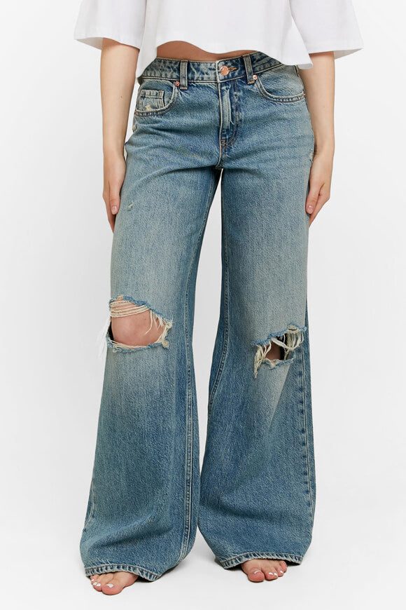 Tally Weijl Wide Leg Jeans - Blue Denim 34 Damen