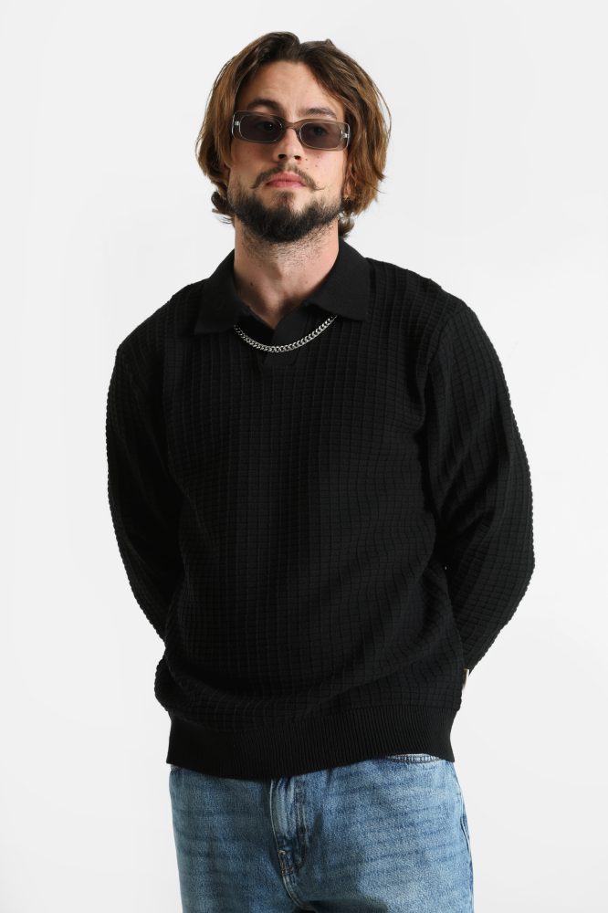 Redefined Rebel RRKELVIN Feinstrickpullover - Black L Herren