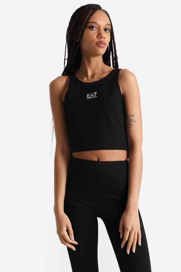 EA7 Emporio Armani Crop Tanktop - Black M Damen