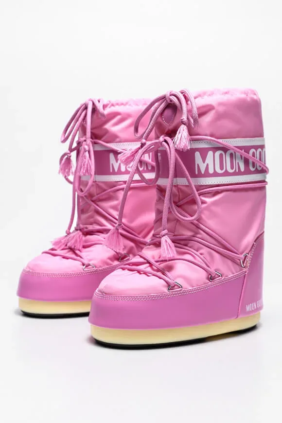 Moon Boot Icon Nylon Schneestiefel - Pink EU27-30 Kids