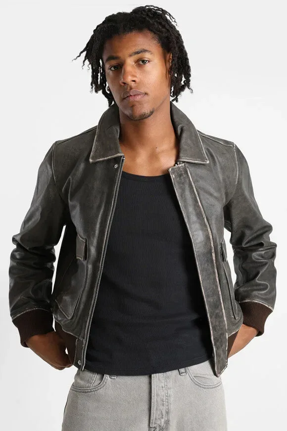 Jack & Jones JORGREENWICH Bomber Kunstlederjacke - Black L Herren