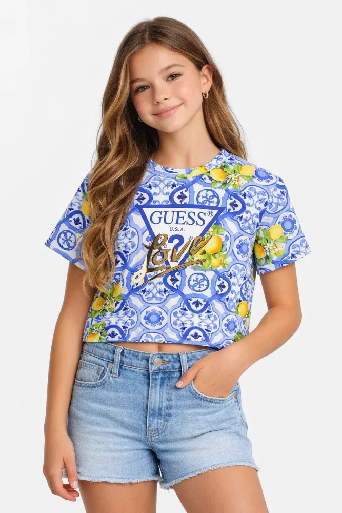 Guess Amalfi Coast t-shirt - Blue 8 Kids