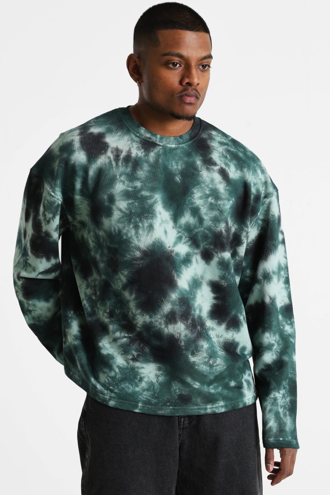 Redefined Rebel RRARCHIE Oversize Sweatshirt - Forest Night M Herren