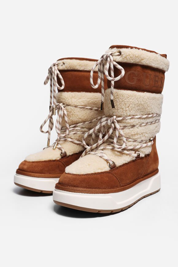 Guess Undelo Plateau Winterstiefel - Ivory EU37 Damen