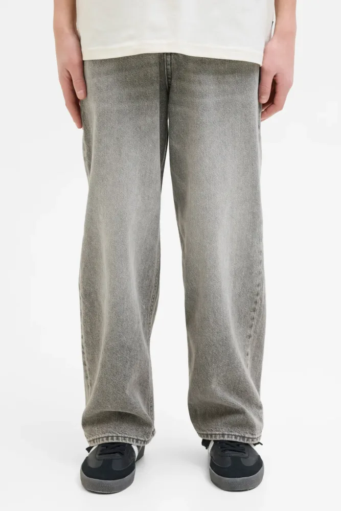 Jack & Jones Junior 204 JJIRON JJORIGINAL Baggy Fit Jeans - Grey Denim 170 Kids