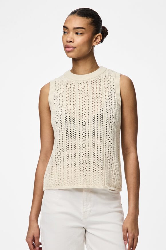 Pieces Strick Tanktop - Birch M Damen