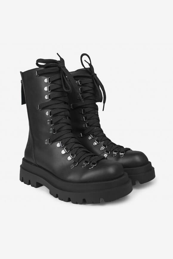 Altercore Vegan Lara Schnürstiefel - Schwarz EU36 Damen