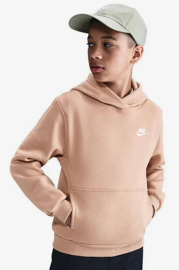 Nike Club Fleece Kapuzensweatshirt - Beige XL Kids