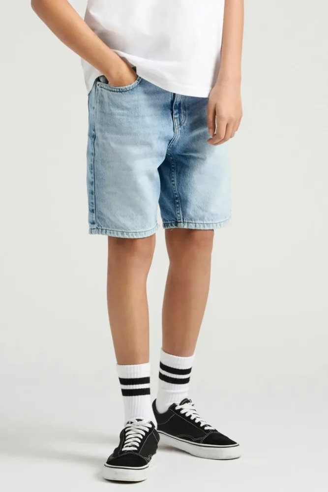 Only & Sons OSJEDGE Jeansshorts - Light Blue Denim 152 Kids