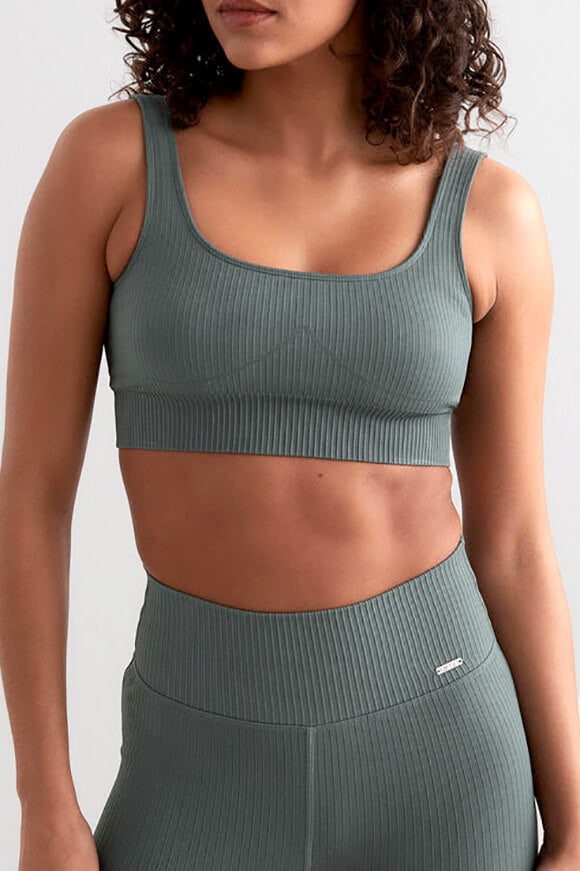 Aimn Seamless Sport-Bralette - Sage M Damen
