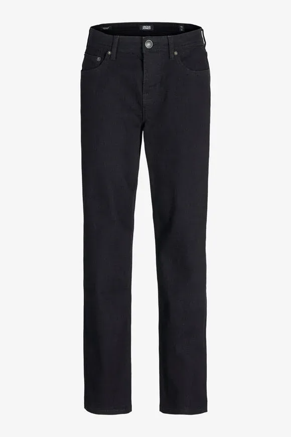 Jack & Jones Junior Clark Regular Fit Jeans - Black Denim 140 Kids