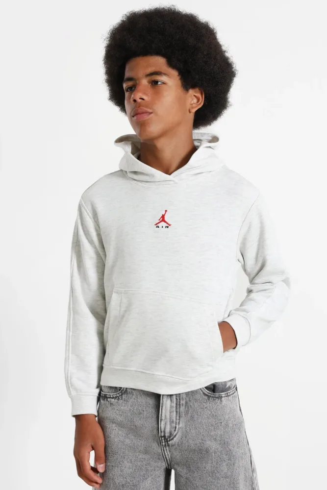 Jordan Air Kapuzensweatshirt - Neutral Grey Heather L Kids