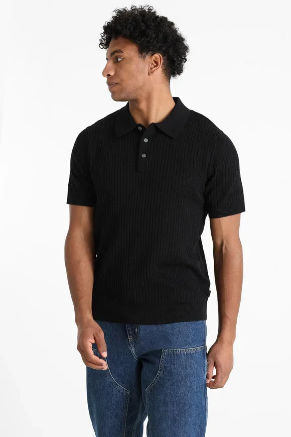 Jack & Jones JPRBLAKIAN Strick Poloshirt - Black S Herren
