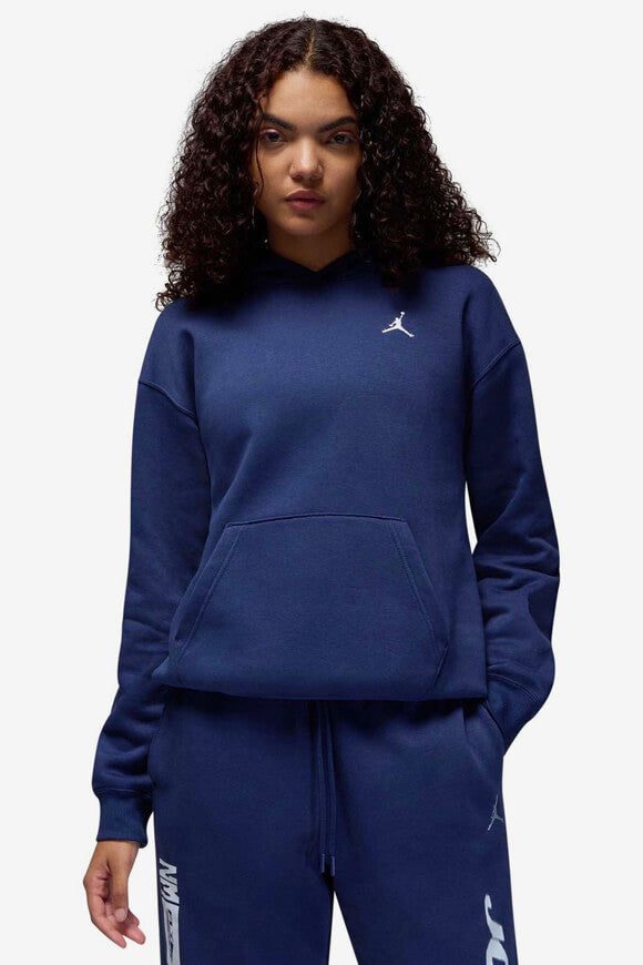Jordan Brooklyn Fleece Kapuzensweatshirt - Midnight Navy S Damen