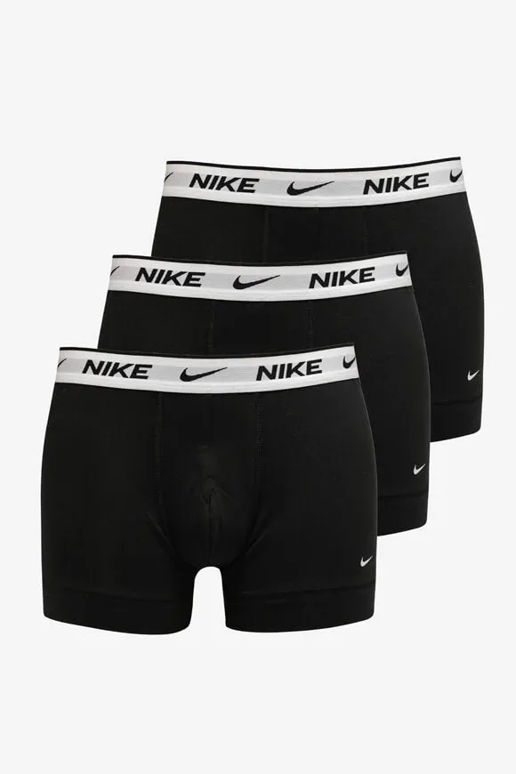Nike Dreierpack Boxershorts - Schwarz + Weiss S Herren