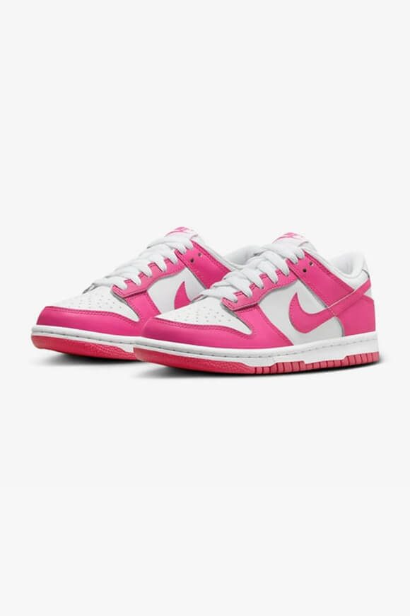 Nike Dunk Sneaker - White + Laser Fuchsia EU35.5 Kids