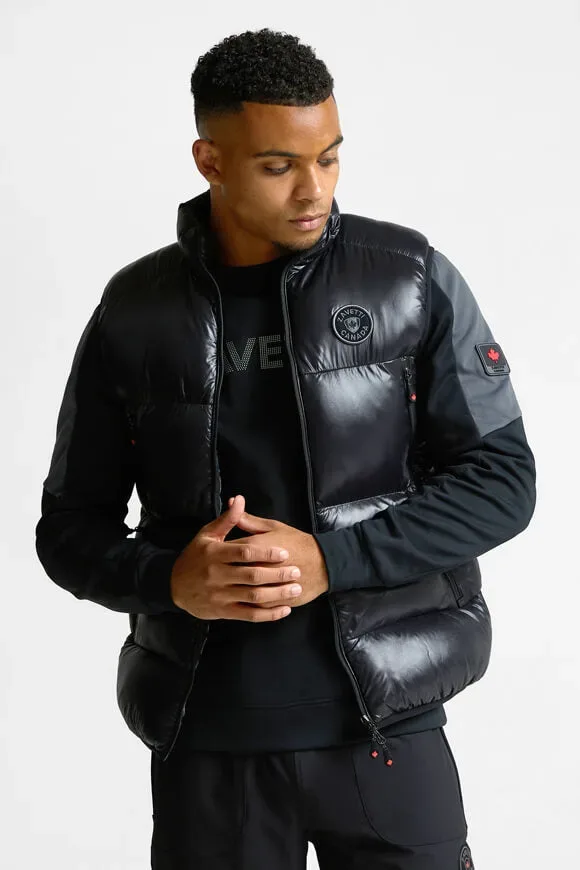 Zavetti Canada Malvini 2.0 Puffer Gilet - Jet Black S Herren