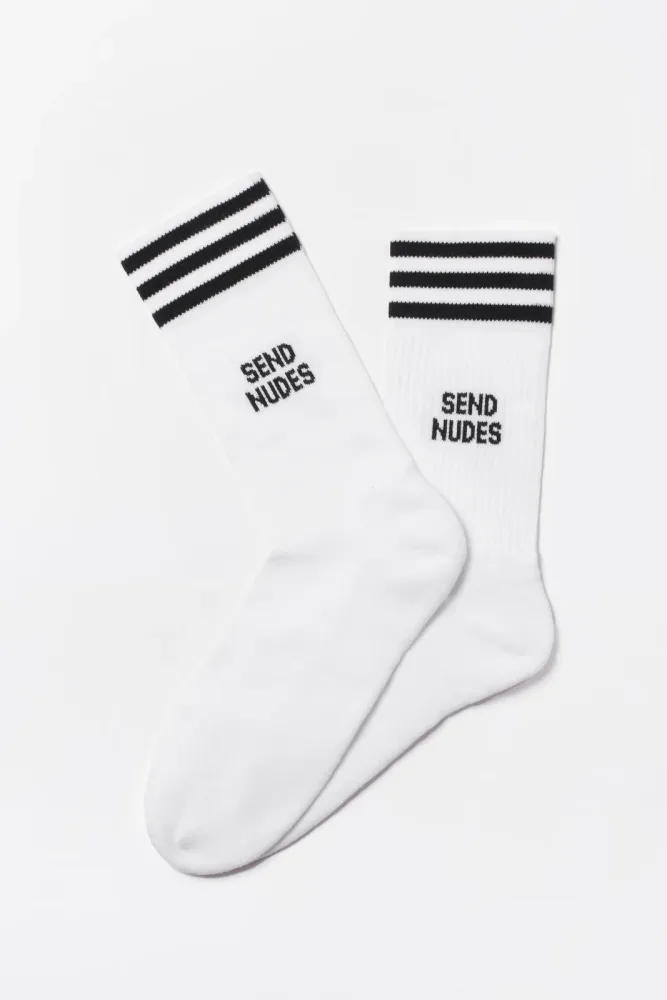 Mother Socker Socken - White +  Black EU37-45