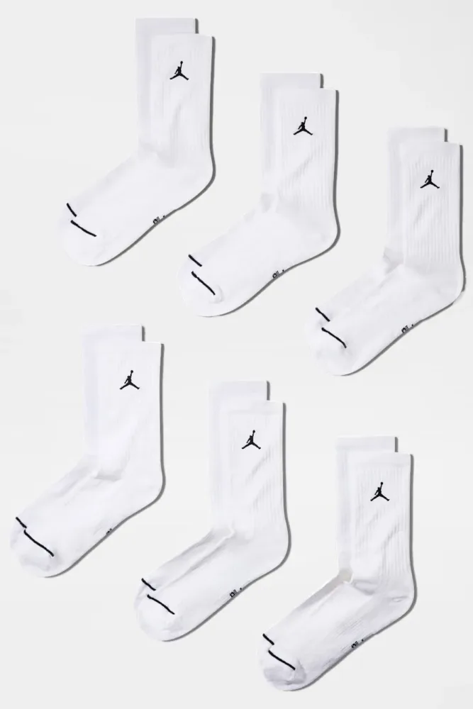 Jordan Sechserpack Socken - White + Black EU38-42