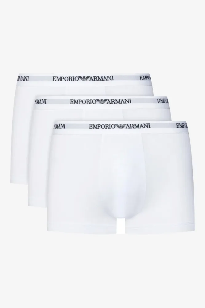 Emporio Armani - Boxershort  3er Pack Figurbetont-CORE LOGOBAND, für Herren, Weiss, Größe L