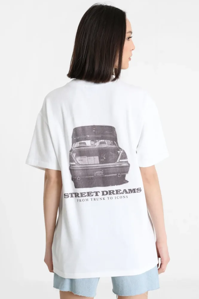Karl Kani Oversize T-Shirt - White XS Damen