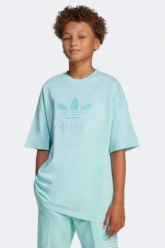 Adidas Originals Oversize T-Shirt - Semi Flash Aqua 158 Kids