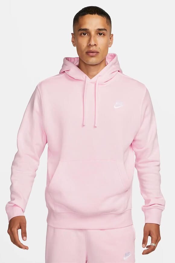 Nike Sportswear Club Fleece Kapuzensweatshirt - Pink Foam M Herren