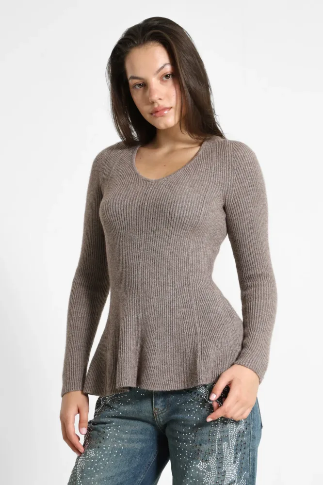 Only - Pullover, für Damen, Braun, Größe S