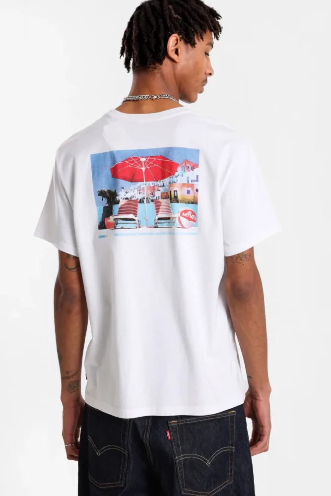 Levi's T-Shirt - White L Herren