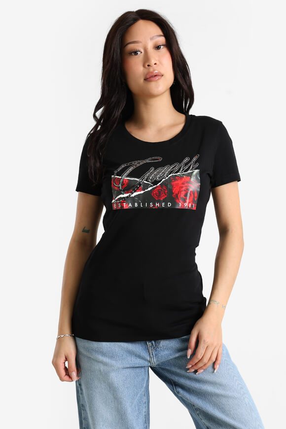 Guess T-Shirt - Jet Black S Damen