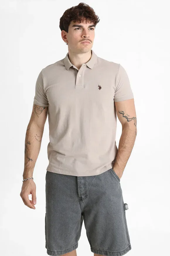 U.S. Polo Assn. King Poloshirt - Beige S Herren