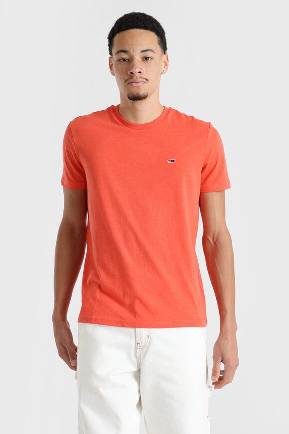 Tommy Jeans T-Shirt - Bright Vermillion Heather XS Herren