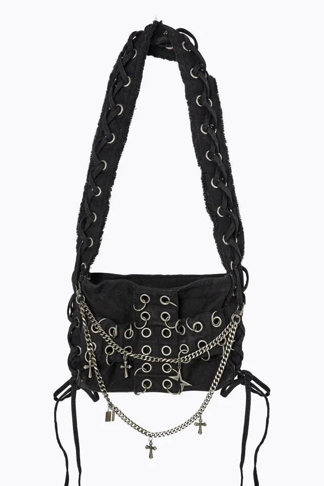 Minga London Serena Umhängetasche - Black Einheitsgroesse Damen
