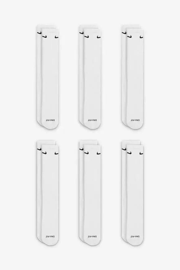 Nike Sechserpack Socken - White EU46-50