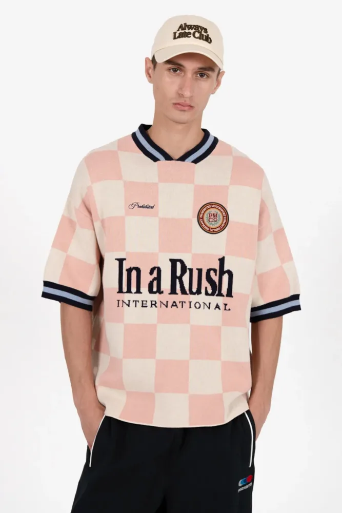 Prohibited Victory Strick T-Shirt - Rosa M Herren