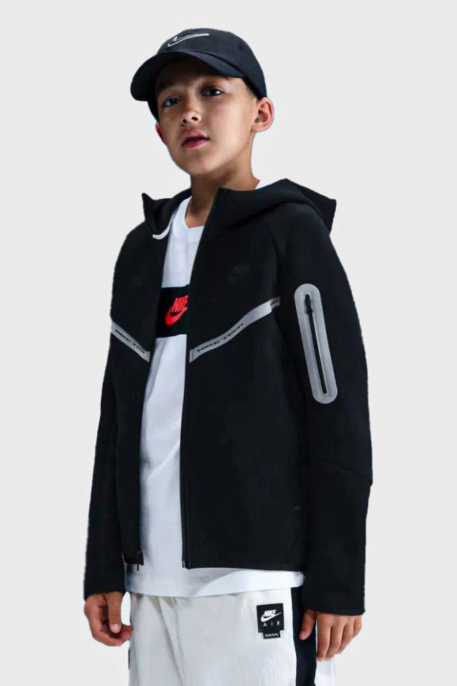 Nike Sportswear Tech Fleece Kapuzensweatjacke - Black XL Kids
