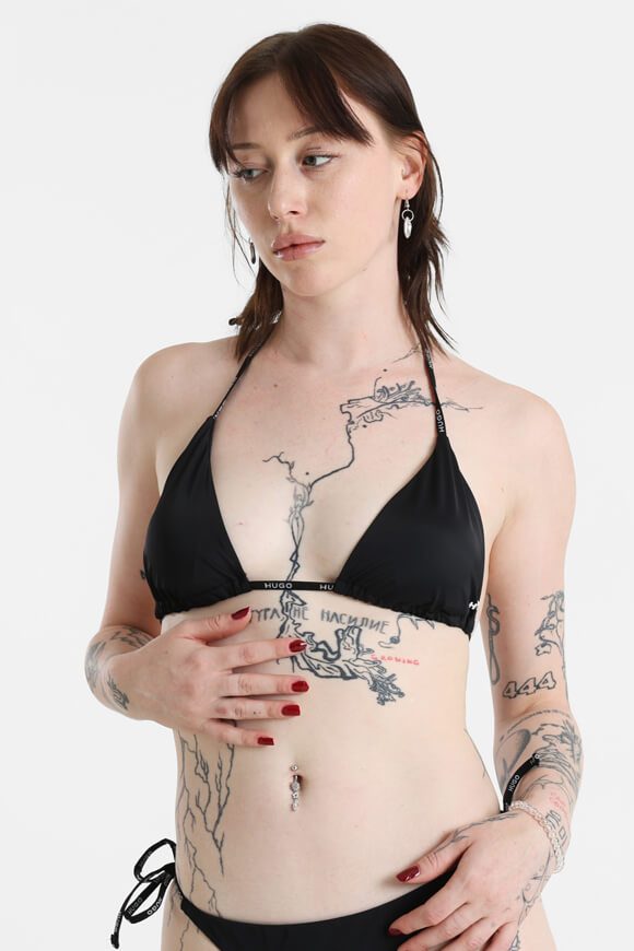 Hugo Red Triangel Bikini-Oberteil - Black S Damen