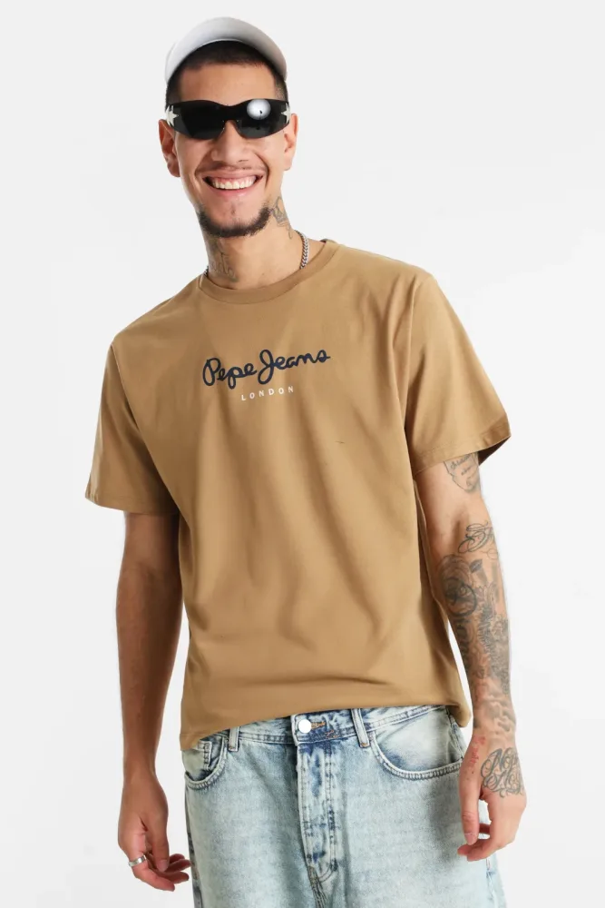Pepe Jeans T-Shirt - Camel Beige S Herren