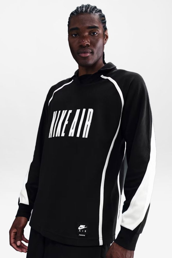 Nike Langarmshirt - Black + White L Herren