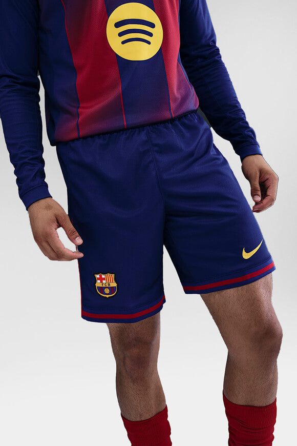 Nike FC Barcelona 2025/26 Trainingsshorts - Deep Royal Blue + Noble Red + Midwest Gold S Herren