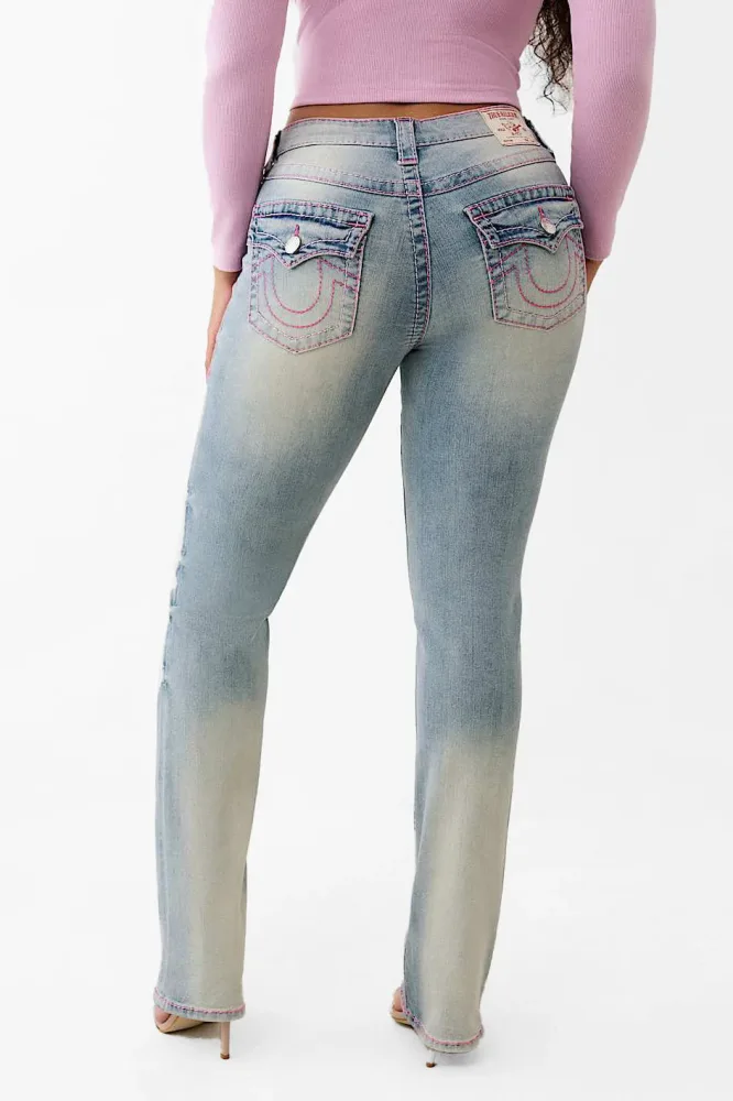 True Religion Billie Straight Fit Jeans - Salt Water 26 Damen