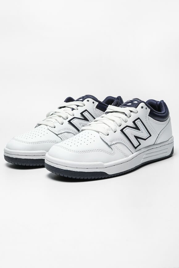 New Balance BB480 Sneaker - Weiss + Navy EU38 Damen