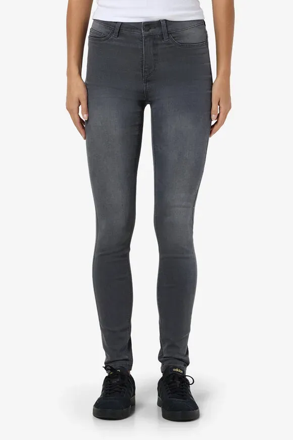 Noisy May NMCALLIE High Waist Skinny Jeans L32 - Medium Grey Denim 25/32 Damen