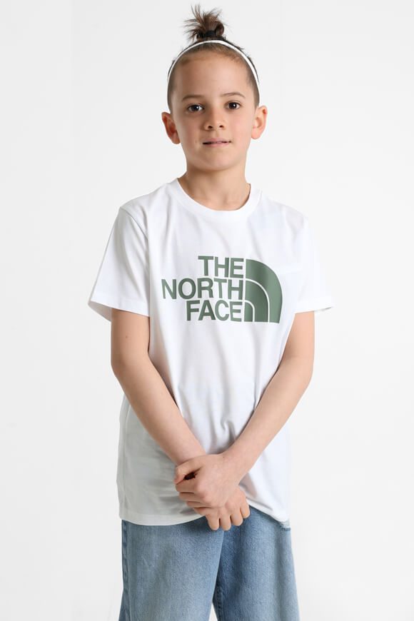 The North Face Easy T-Shirt - White + Duck Green XL Kids
