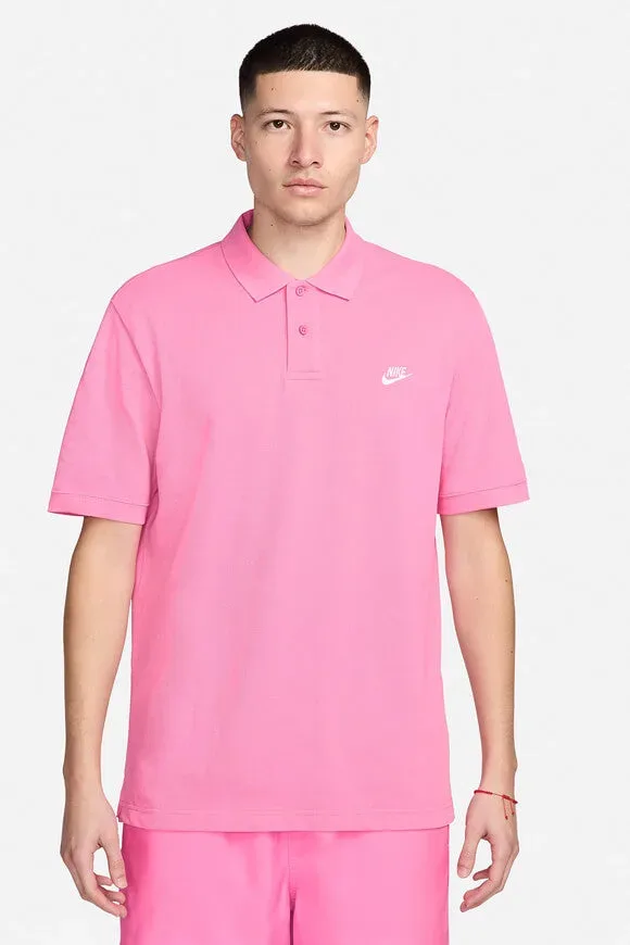 Nike Club Poloshirt - Playful Pink S Herren