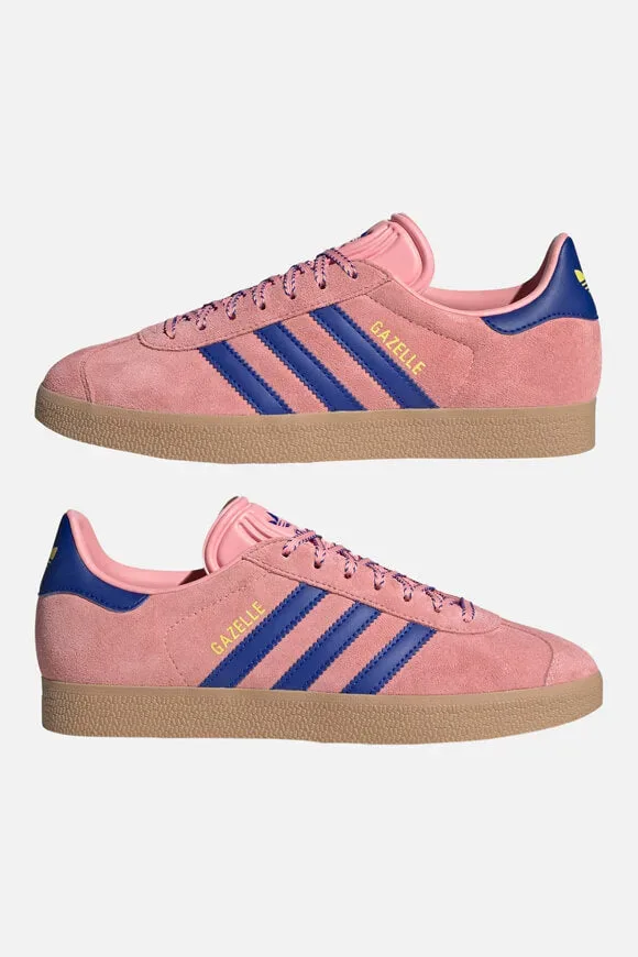 Adidas Originals Gazelle Sneaker - Semi Pink Spark + Lucid Blue + Pure Sulfur EU38 Damen