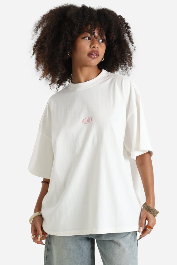 Pegador Kimi Oversize T-Shirt - Washed Warm White XS Damen