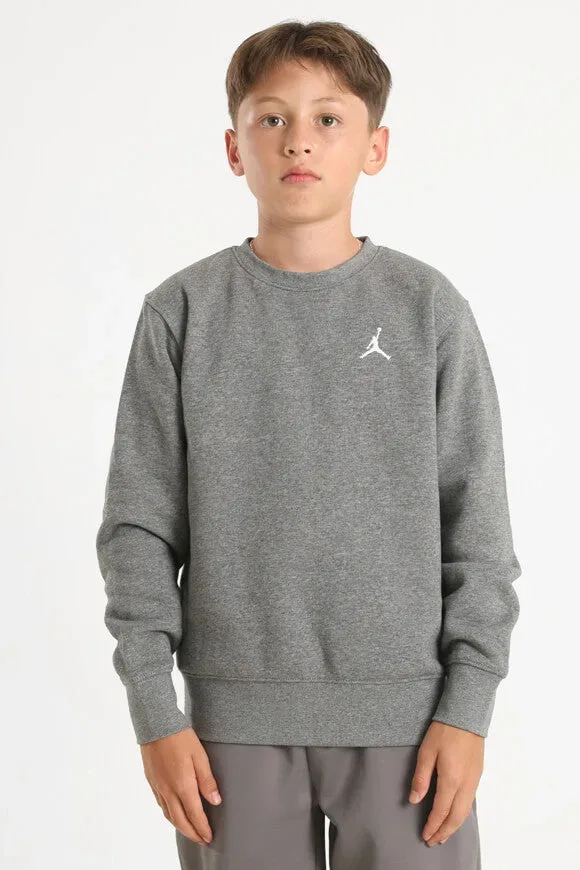 Jordan Brooklyn Fleece Sweatshirt - Carbon Heather M Kids