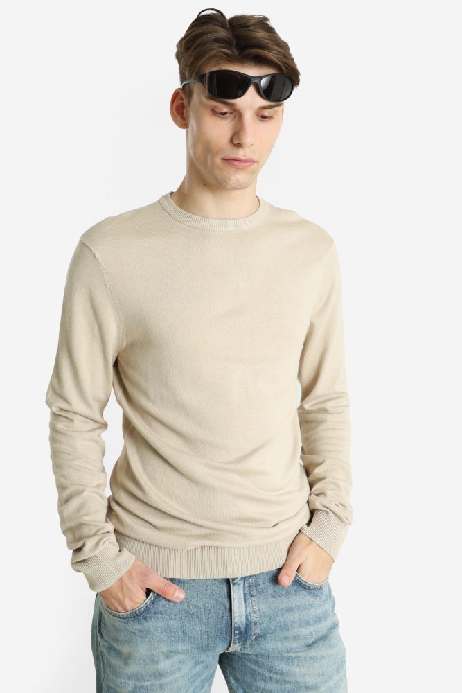 Blend BHDAN Feinstrickpullover - Plaza Taupe M Herren