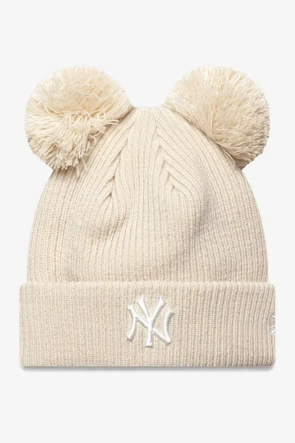 New Era Pom-Beanie - Light Beige Einheitsgroesse Damen